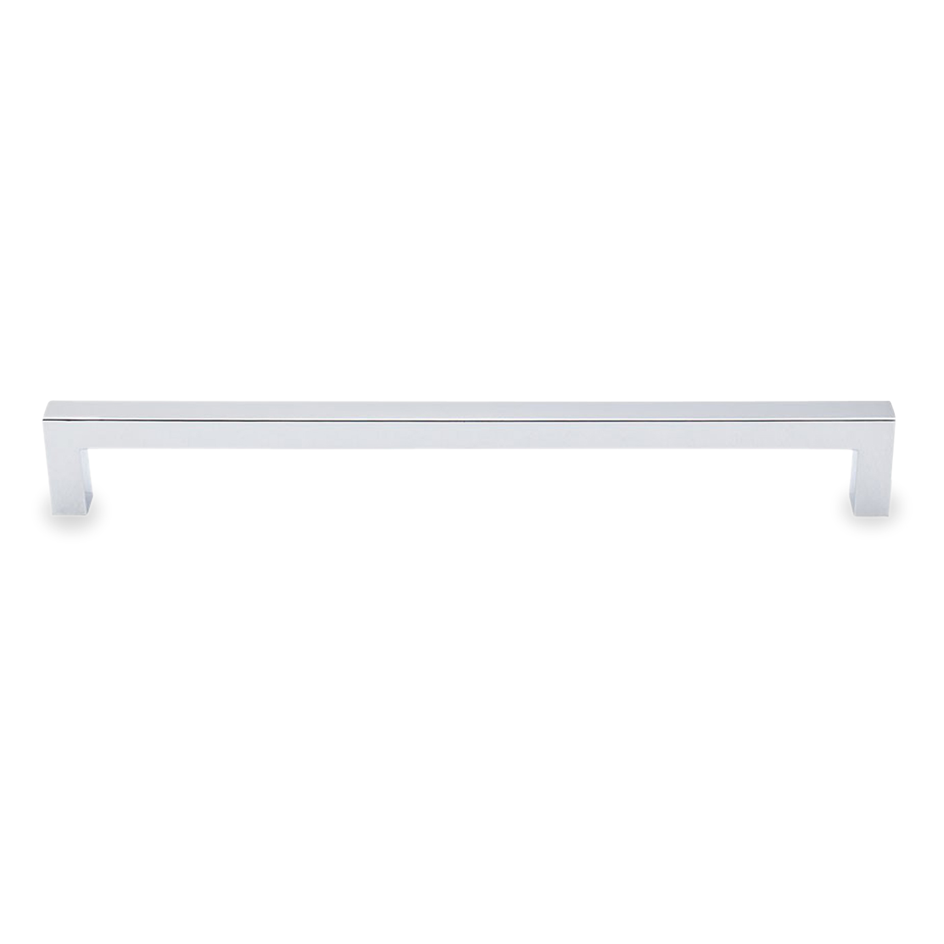 A seamless, contemporary pull with a rectangular shape.