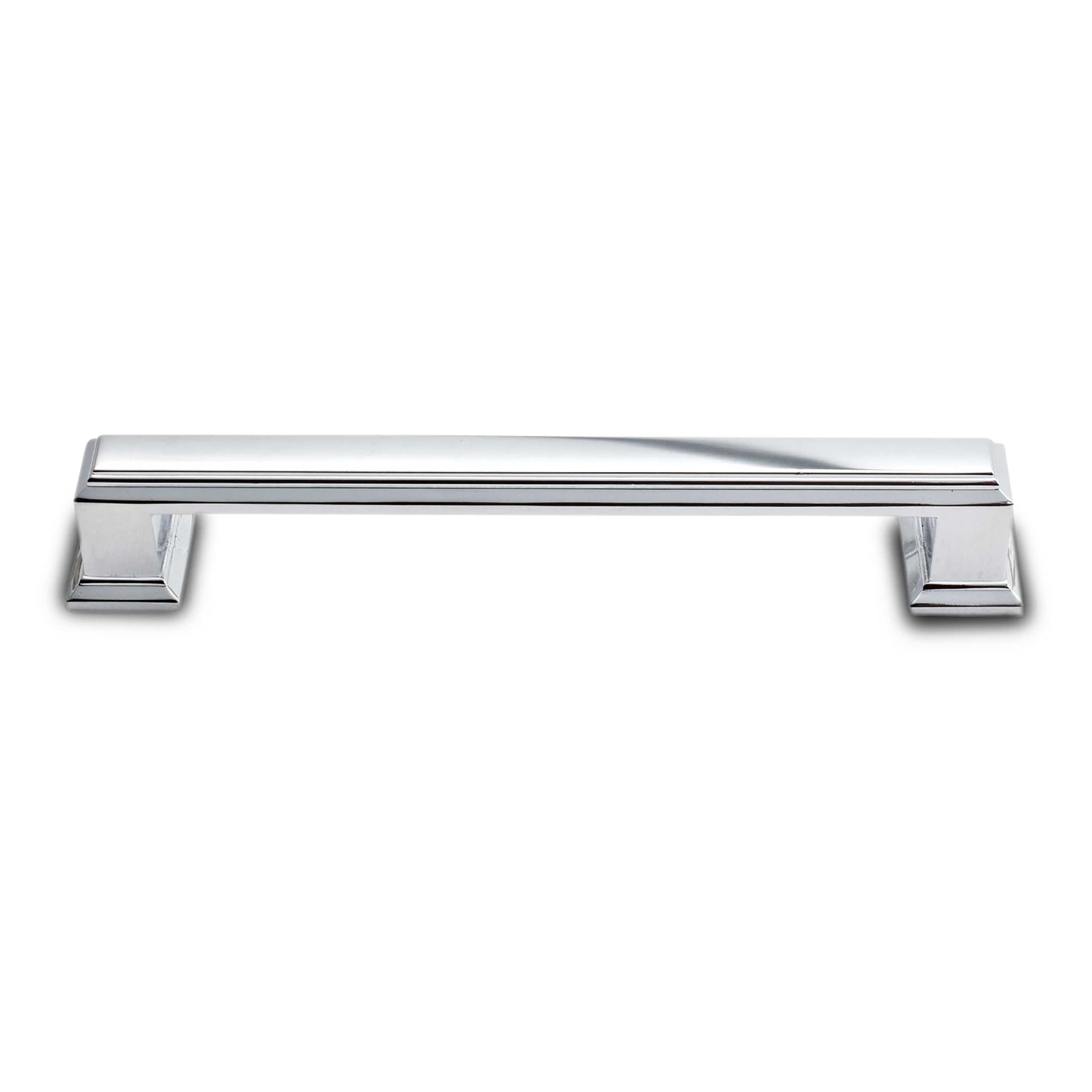 A traditional pull with ridge detailing.